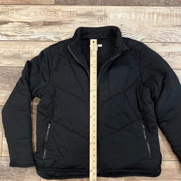NWT THREE DOTS Black Quilted Chevron SUPER SOFT Jacket M - Picture 6 of 10